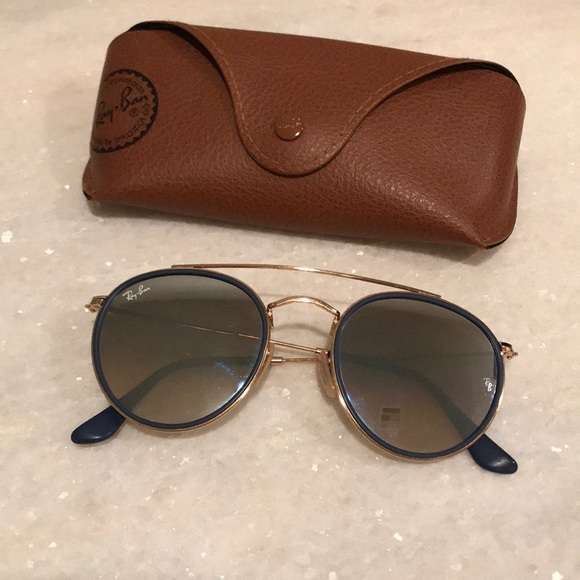 Ray Ban Round Double Bridge Remix Blue 